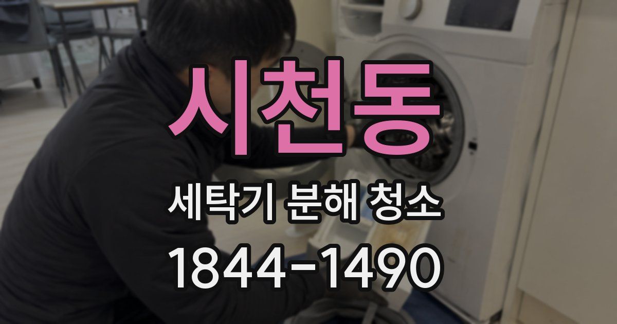 시천동 세탁기 분해 청소