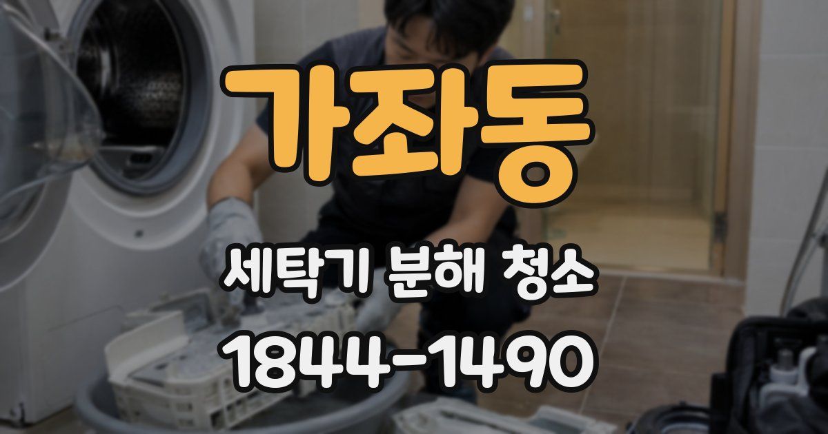 가좌동 세탁기 분해 청소