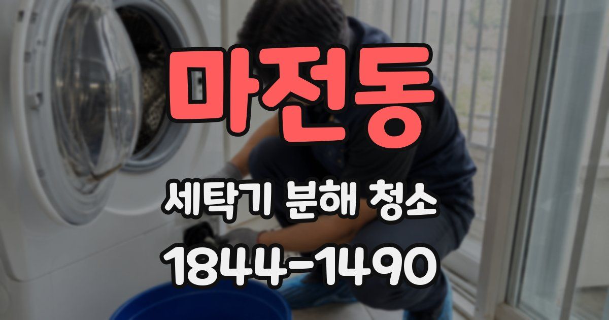 마전동 세탁기 분해 청소