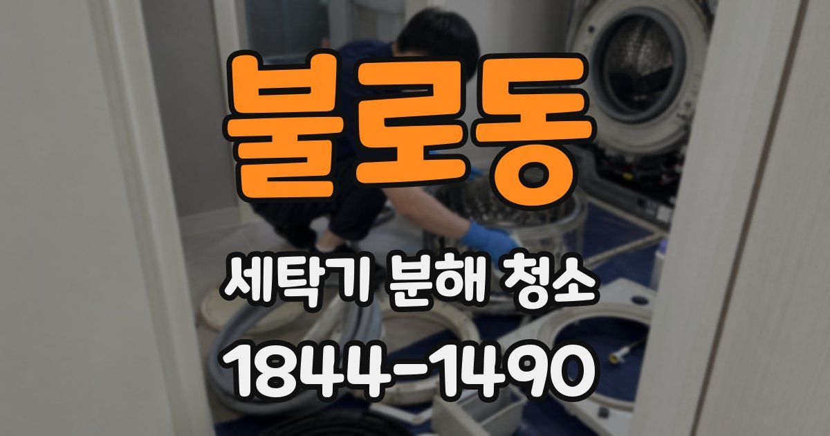 불로동 세탁기 분해 청소