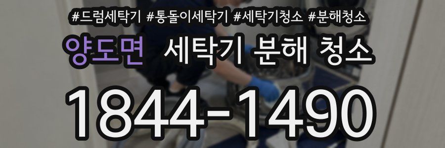 양도면 세탁기 분해 청소