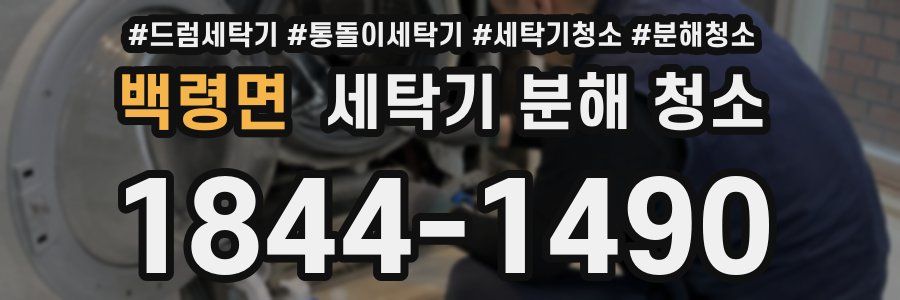 백령면 세탁기 분해 청소