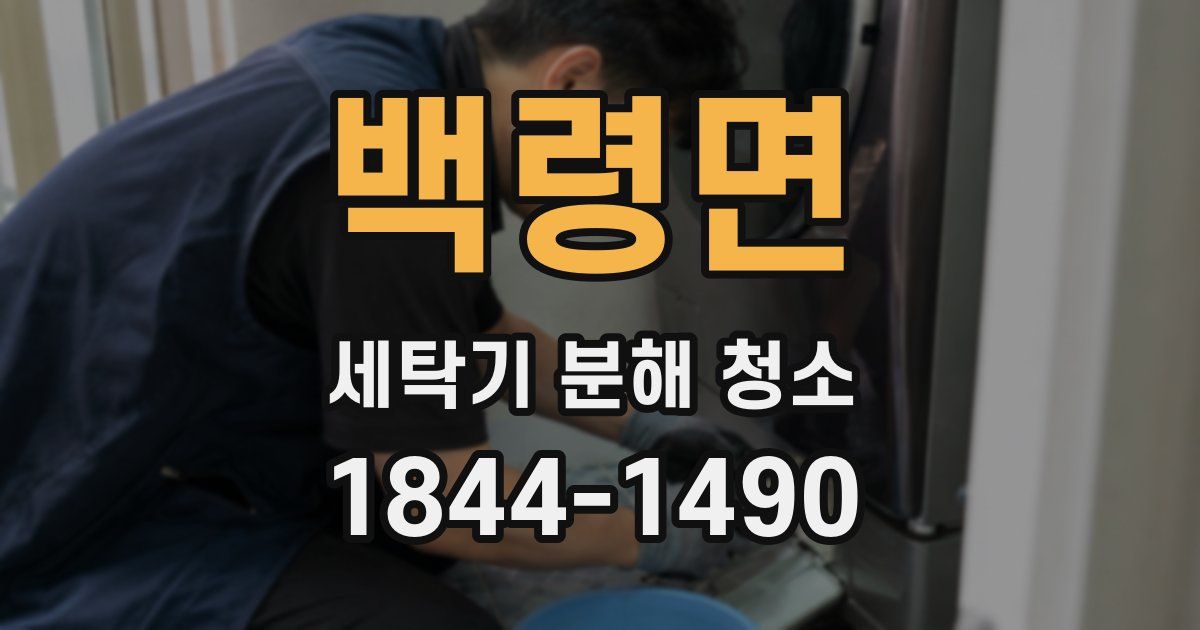 백령면 세탁기 분해 청소
