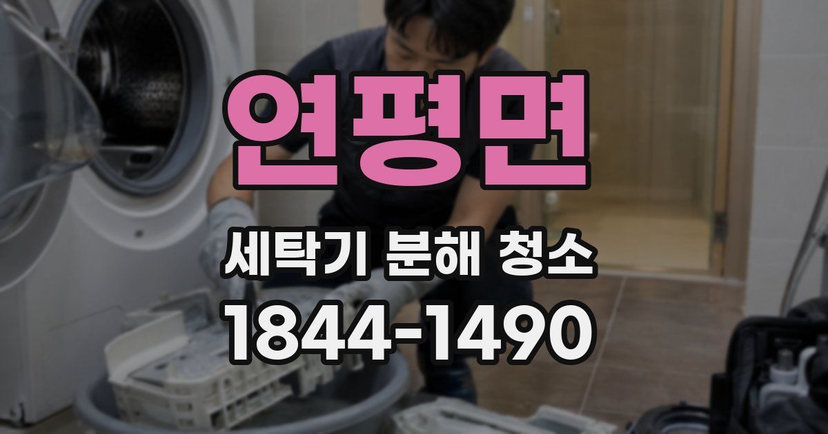 연평면 세탁기 분해 청소