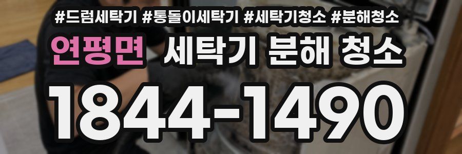 연평면 세탁기 분해 청소