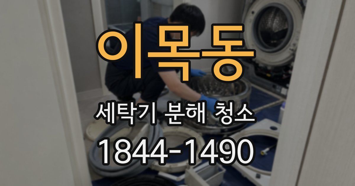 이목동 세탁기 분해 청소