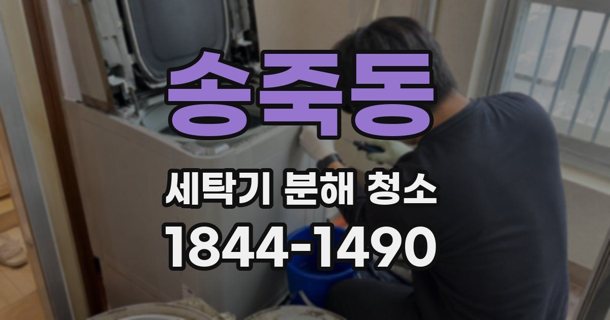 송죽동 세탁기 분해 청소