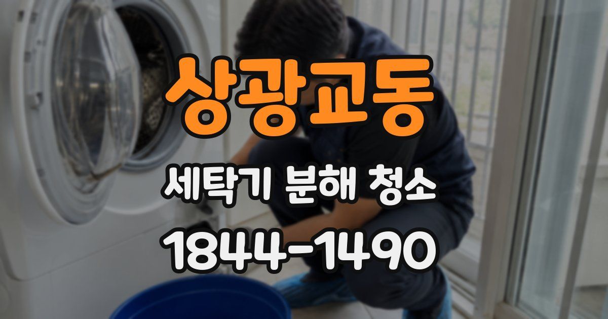 상광교동 세탁기 분해 청소