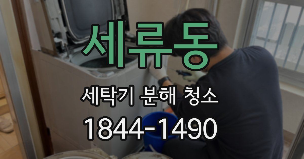 세류동 세탁기 분해 청소