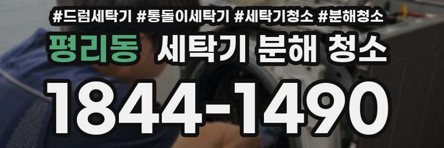 평리동 세탁기 분해 청소