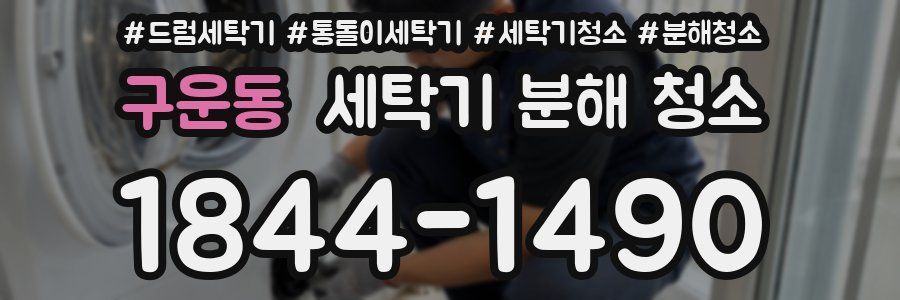 구운동 세탁기 분해 청소