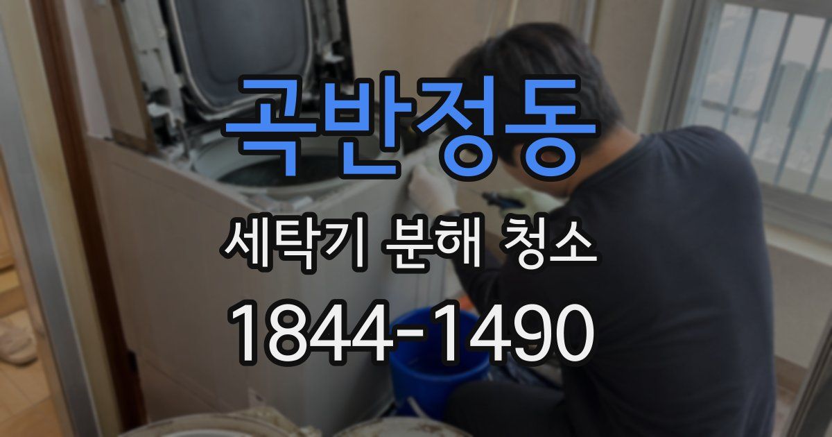 곡반정동 세탁기 분해 청소