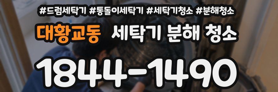 대황교동 세탁기 분해 청소