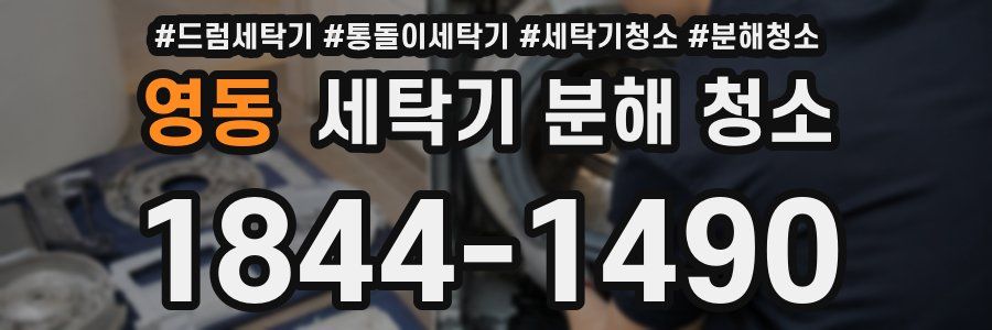 영동 세탁기 분해 청소