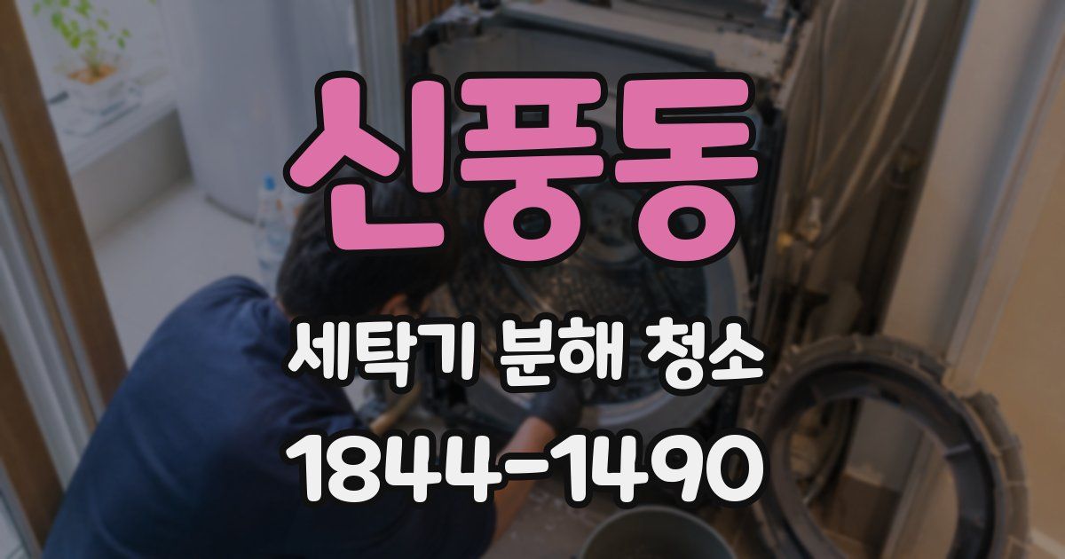 신풍동 세탁기 분해 청소