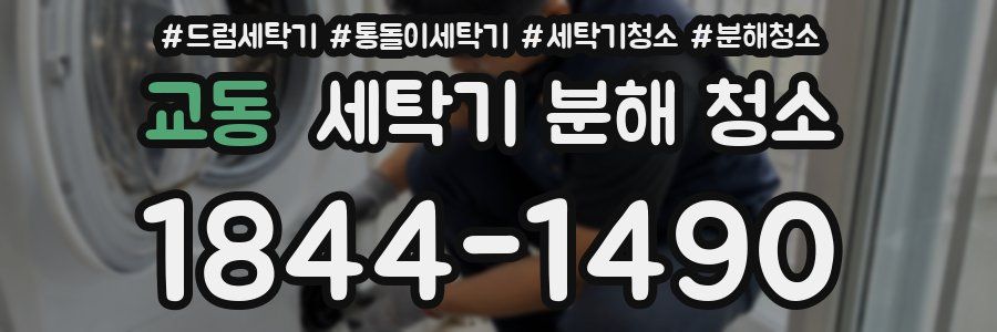교동 세탁기 분해 청소
