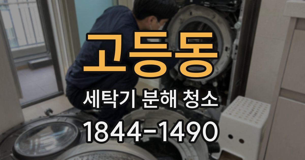 고등동 세탁기 분해 청소