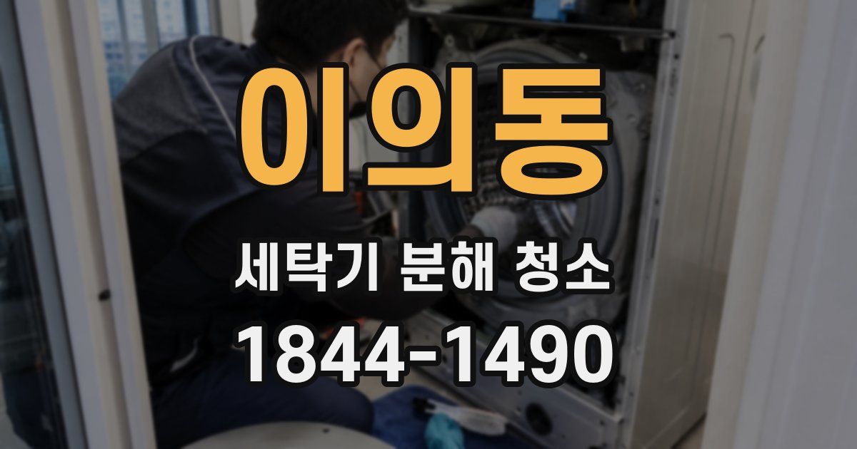 이의동 세탁기 분해 청소