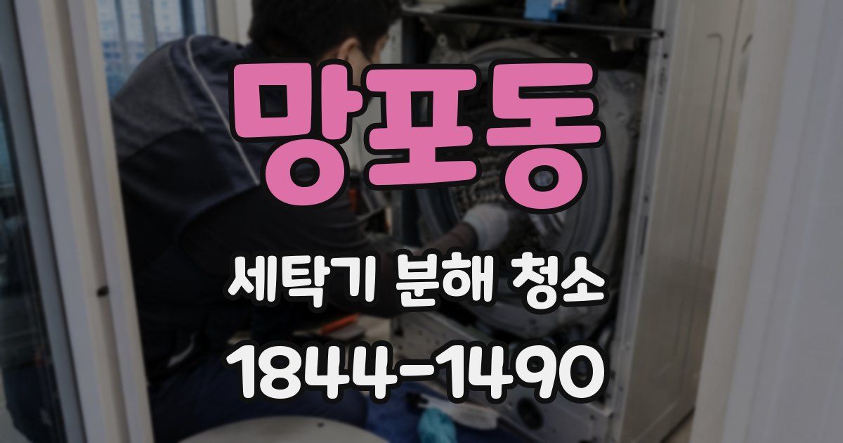 망포동 세탁기 분해 청소