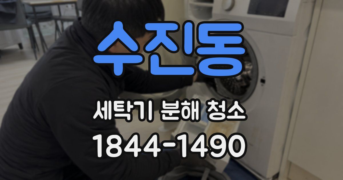 수진동 세탁기 분해 청소