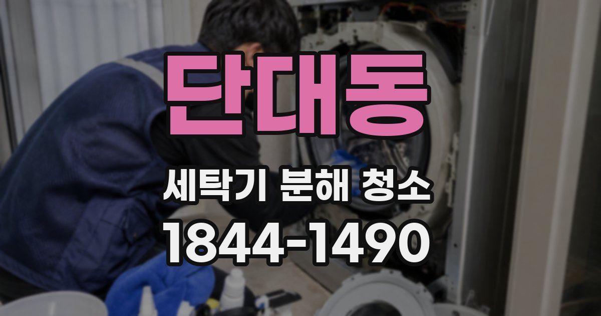 단대동 세탁기 분해 청소