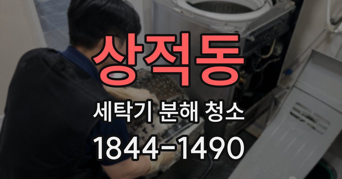 상적동 세탁기 분해 청소