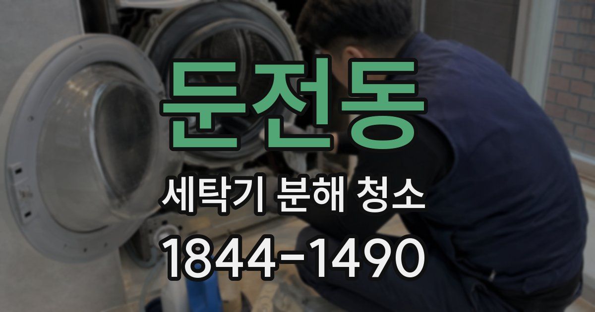 둔전동 세탁기 분해 청소
