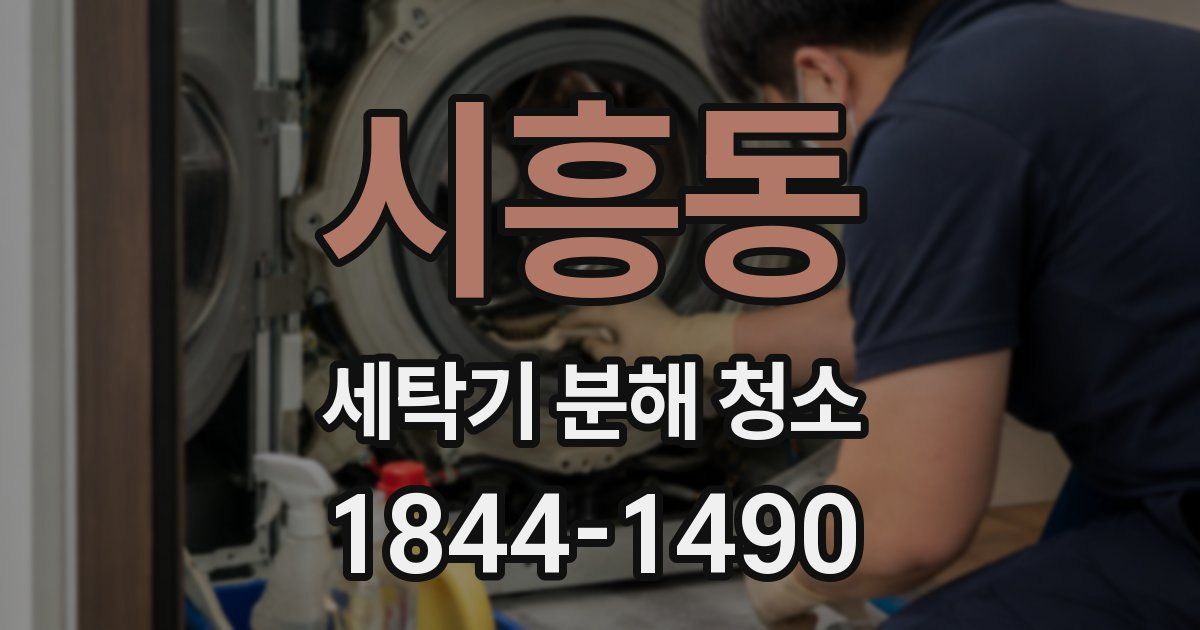 시흥동 세탁기 분해 청소