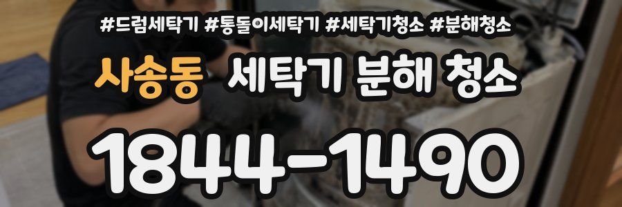 사송동 세탁기 분해 청소