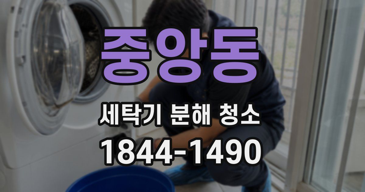 중앙동 세탁기 분해 청소