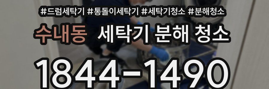 수내동 세탁기 분해 청소