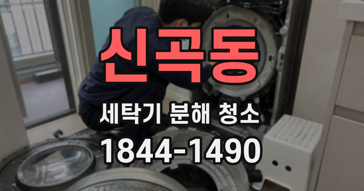 신곡동 세탁기 분해 청소