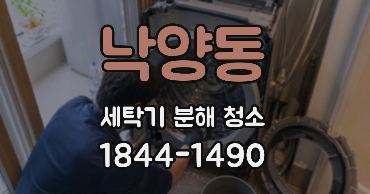낙양동 세탁기 분해 청소