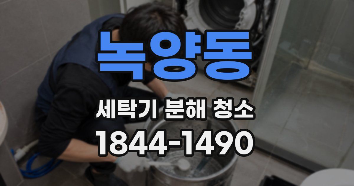 녹양동 세탁기 분해 청소