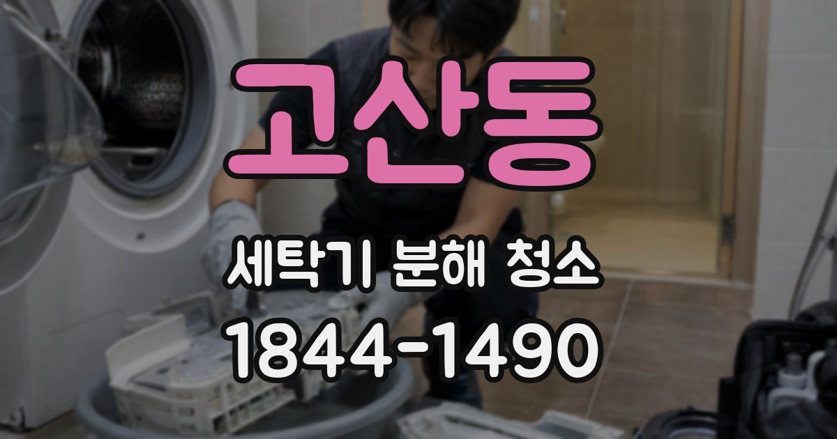 고산동 세탁기 분해 청소