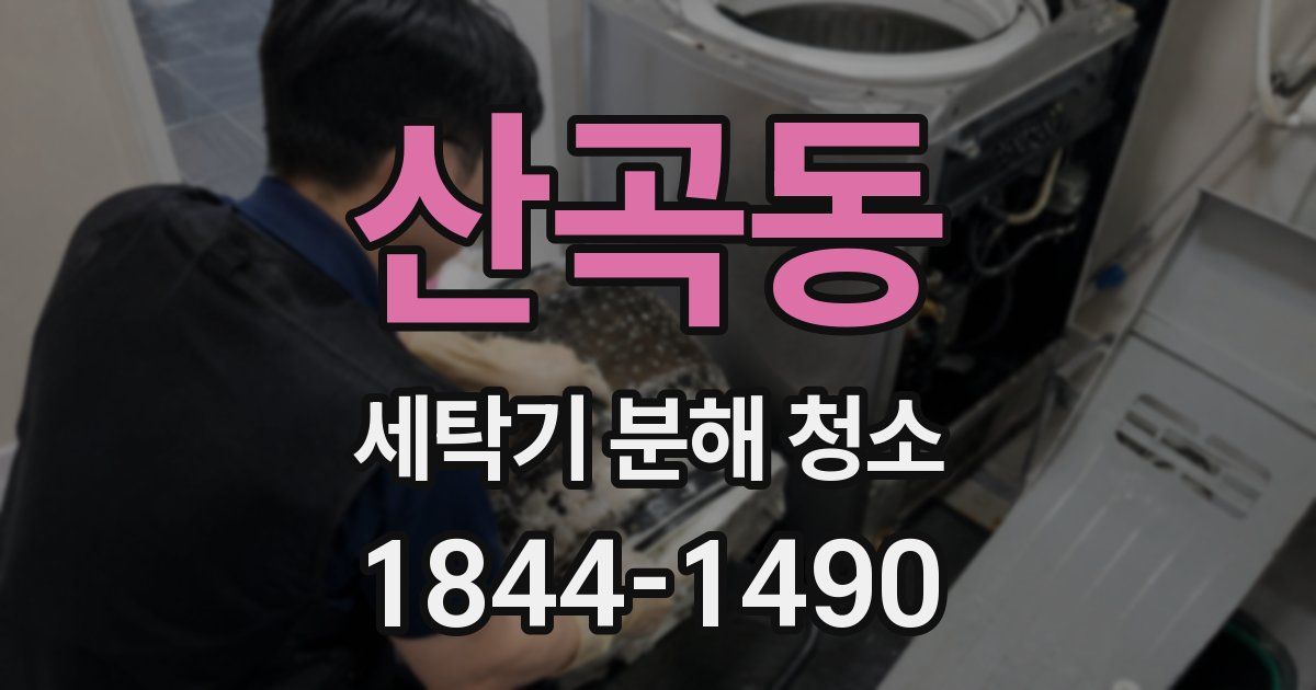 산곡동 세탁기 분해 청소