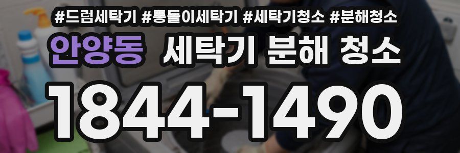안양동 세탁기 분해 청소