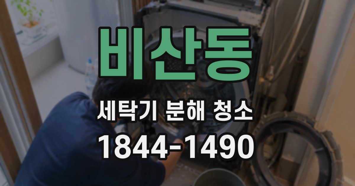 비산동 세탁기 분해 청소