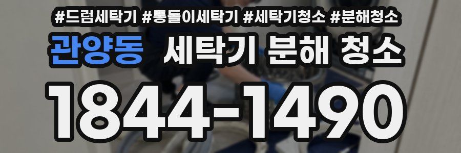 관양동 세탁기 분해 청소