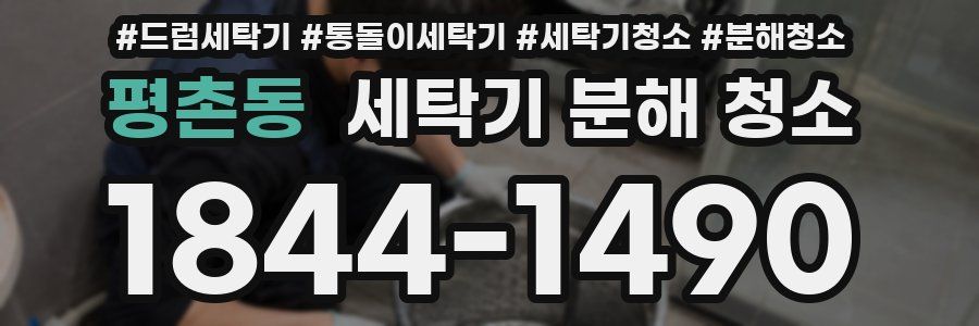 평촌동 세탁기 분해 청소