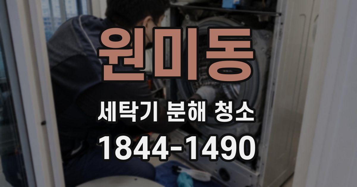 원미동 세탁기 분해 청소
