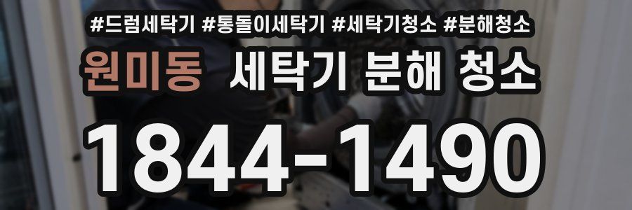 원미동 세탁기 분해 청소