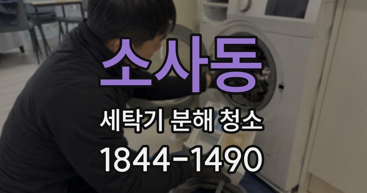 소사동 세탁기 분해 청소