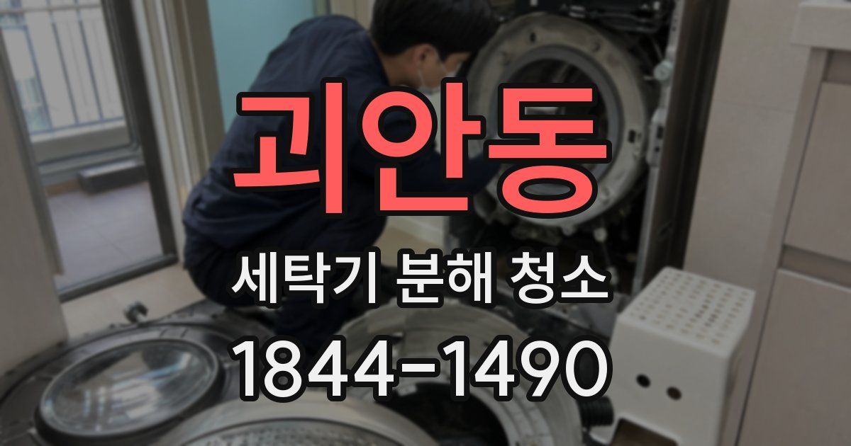 괴안동 세탁기 분해 청소