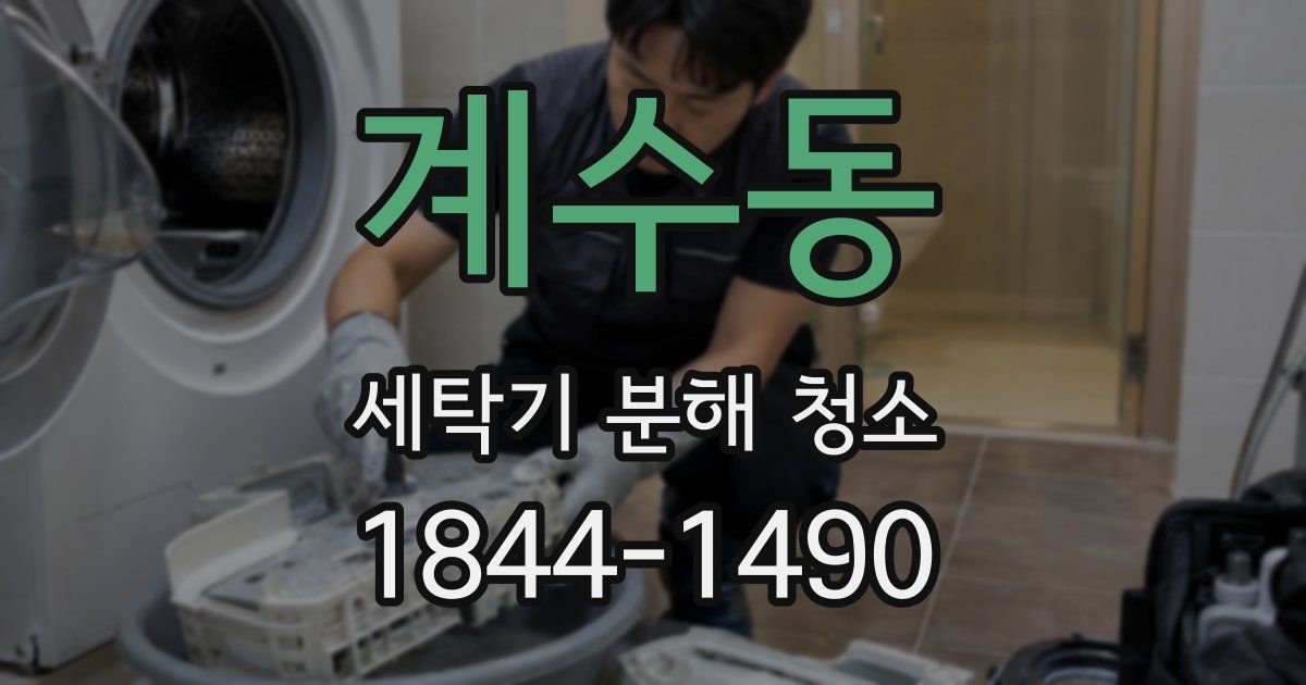 계수동 세탁기 분해 청소