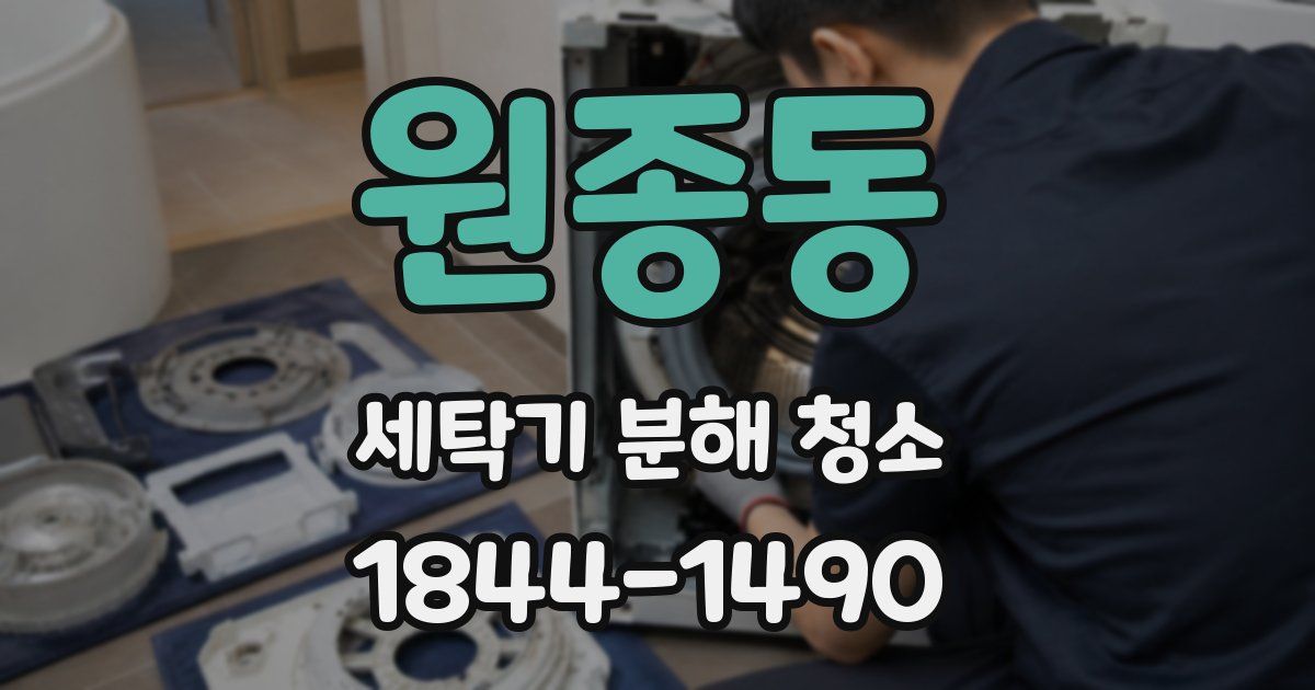 원종동 세탁기 분해 청소