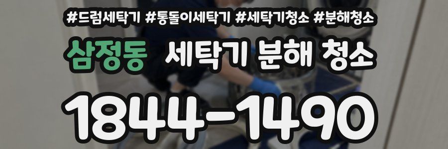 삼정동 세탁기 분해 청소