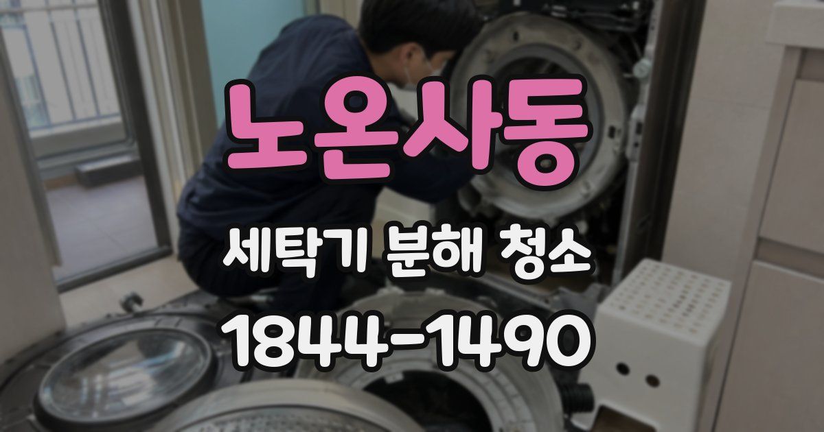 노온사동 세탁기 분해 청소
