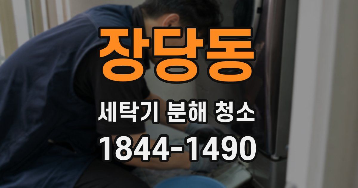 장당동 세탁기 분해 청소