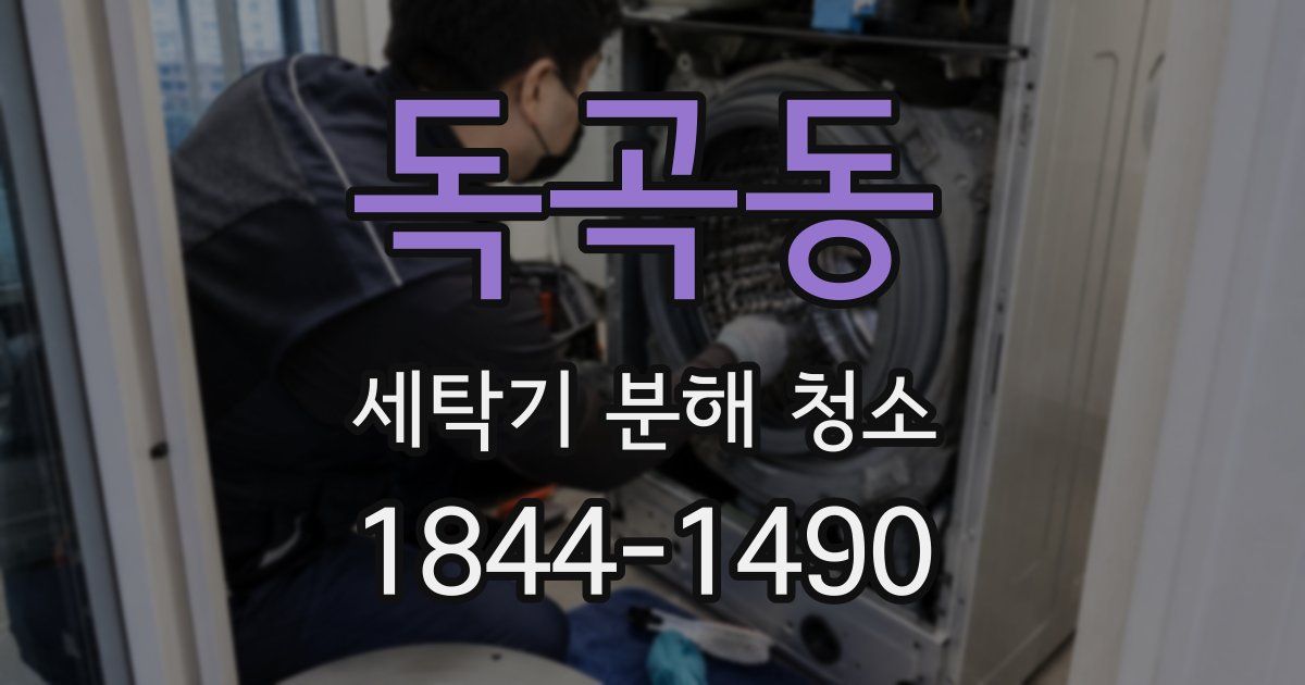 독곡동 세탁기 분해 청소
